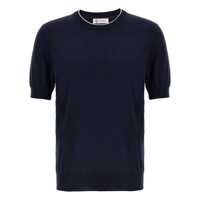 Tricouri Brunello Cucinelli Knitted T-Shirt Barbati