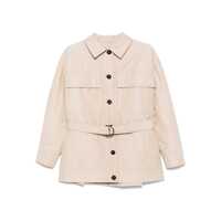 Geci Brunello Cucinelli Belted Padded Jacket Femei