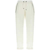 Pantaloni casual Brunello Cucinelli Cotton And Silk Blend Trousers Femei
