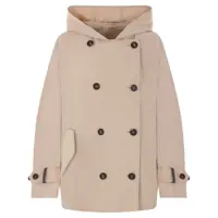 Geci Parka Brunello Cucinelli Cotton Blend Parka Coat Femei