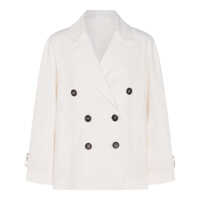 Geci Brunello Cucinelli Linen And Cotton Caban Femei