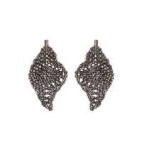 Cercei Brunello Cucinelli Sculptured Silver Earrings Femei