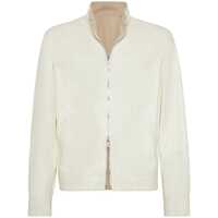 Bomber jacket Brunello Cucinelli Reversible Leather Bomber Jacket Barbati
