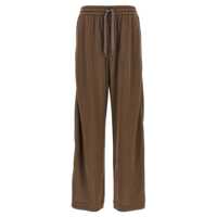 Pantaloni de trening Brunello Cucinelli 'Shiny Trims' Joggers Femei