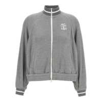 Pulovere Brunello Cucinelli Logo Embroidery Lamé Sweatshirt Femei