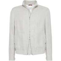 Geci Brunello Cucinelli Water Resistant Linen Blend Jacket Barbati