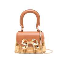 Genti de mana Self-Portrait 'Rattan Micro Bow' Handbag Femei