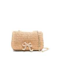 Genti de umar Self-Portrait 'Raffia Bow Charm' Shoulder Bag Femei