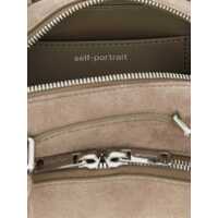 Genti de umar Self-Portrait Dama - Genti de umar Self-Portrait Self-Portrait Suede Mini With Charm Shoulder Bag GRAY Femei (BM 18269847) - B-mall.ro