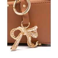 Genti de umar Self-Portrait Dama - Genti de umar Self-Portrait Self-Portrait Tan Leather Baguette With Charm Shoulder Bag BROWN Femei (BM 18269850) - B-mall.ro
