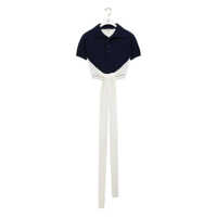 Tricouri Polo Loewe Wool And Cashmere Polo Shirt Femei