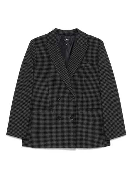 Sacouri A.P.C. A.P.C. Lucy Double Breasted Blazer BLUE Femei (BM 18271086) 1