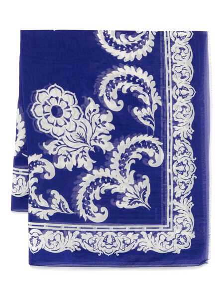 Esarfe ETRO Etro Scarf With Print BLUE Femei (BM 18271098) 1