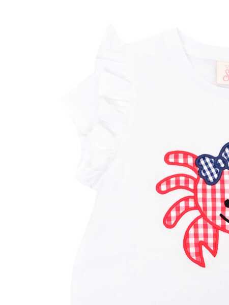 Tricouri Mc2 Saint Barth BABY-CRAB 01 VICHY 4161 PATCH White Fete (BM 18271329) 3