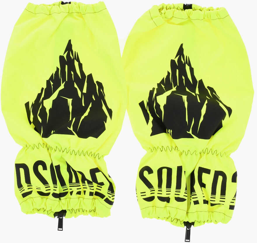 Accesorii de voiaj DSQUARED2 Fluo Gaiters With Contrasting Details Yellow Barbati (BM 18271357) 1
