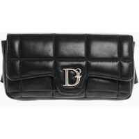 Genti de mana Quilted Leather Pouch With Snap Button Femei