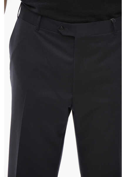 Pantaloni eleganti CORNELIANI Virgin Wool Mantua Pants With Belt Loops Blue Barbati (BM 18271375) 2
