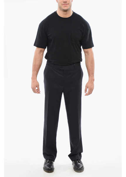 Pantaloni eleganti CORNELIANI Virgin Wool Mantua Pants With Belt Loops Blue Barbati (BM 18271375) 3