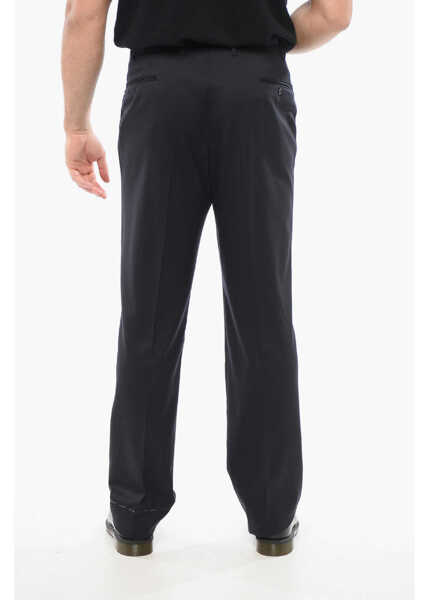 Pantaloni eleganti CORNELIANI Virgin Wool Mantua Pants With Belt Loops Blue Barbati (BM 18271375) 4