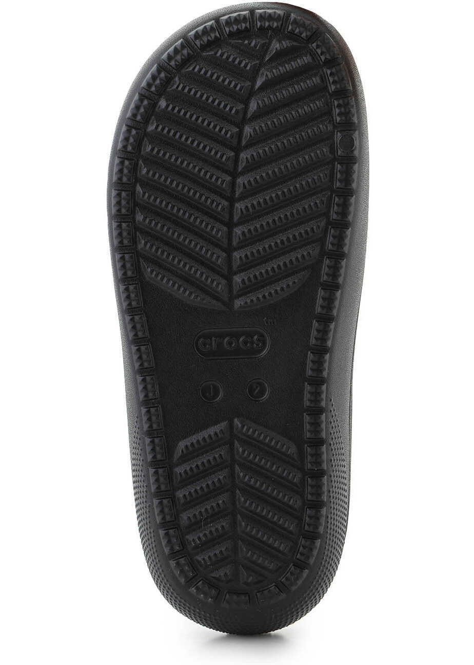 Papuci Crocs Classic Sandal v2 K Black Black Baieti (BM 18271444) 7