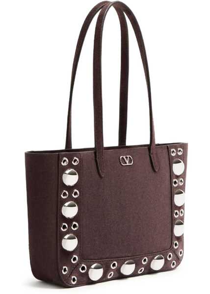 Genti de umar Valentino Garavani Suede Nellcte Tote Bag TESTA DI MORO Femei (BM 18271483) 3