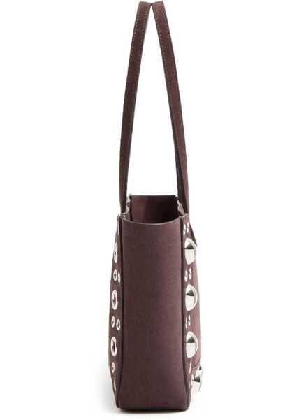 Genti de umar Valentino Garavani Suede Nellcte Tote Bag TESTA DI MORO Femei (BM 18271483) 4