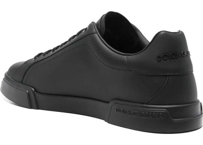 Sneakers Dolce & Gabbana Leather Sneakers NERO Barbati (BM 18271492) 3