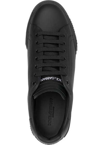 Sneakers Dolce & Gabbana Leather Sneakers NERO Barbati (BM 18271492) 4
