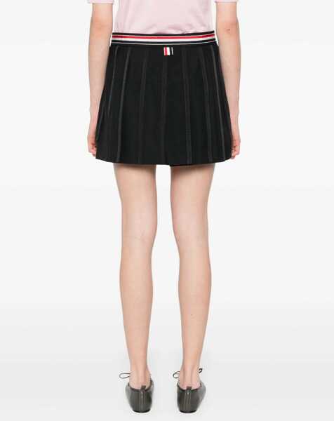 Fuste Thom Browne Wool Mini Skirt BLACK Femei (BM 18271537) 4