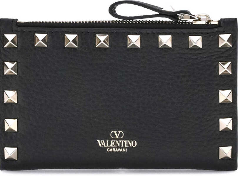 Portofele Valentino Garavani Rockstud Coin Purse NERO Femei (BM 18271549) 2