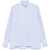 Valentino Garavani Striped plastron and ruffle Shirt RIGA CELESTE/BIANCO/BLU