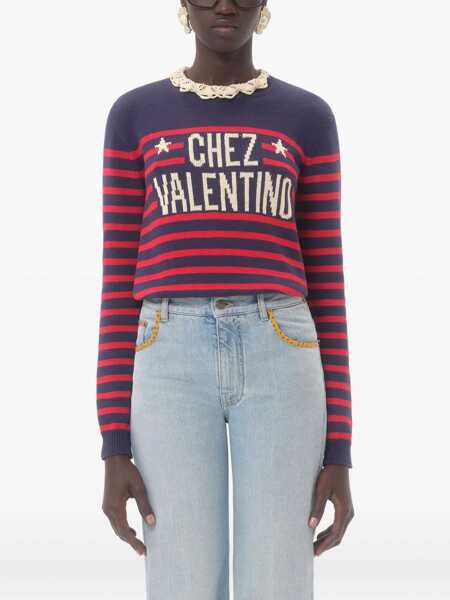 Pulovere casual Valentino Garavani Cotton Jersey MULTICOLOUR Femei (BM 18271654) 3