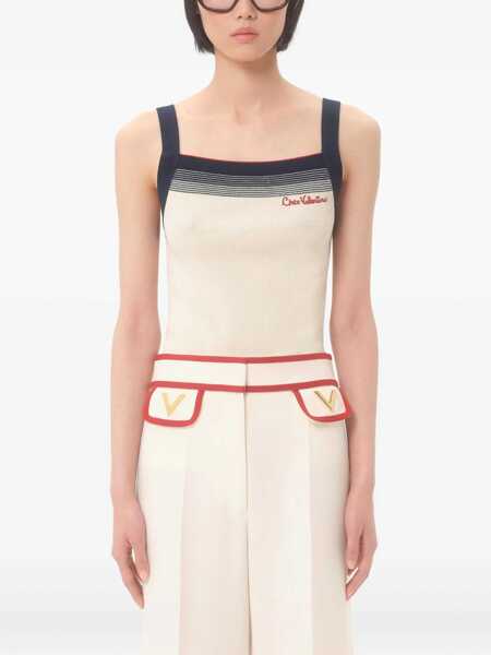 Bluze Valentino Garavani Wool Tops. IVORY Femei (BM 18271687) 3