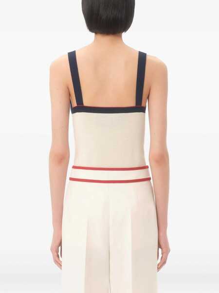 Bluze Valentino Garavani Wool Tops. IVORY Femei (BM 18271687) 4