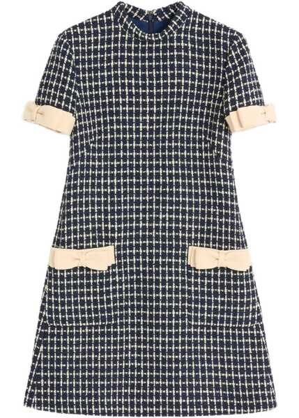 Rochii casual Valentino Garavani Boucle Short Dress BLUE Femei (BM 18271693) 1