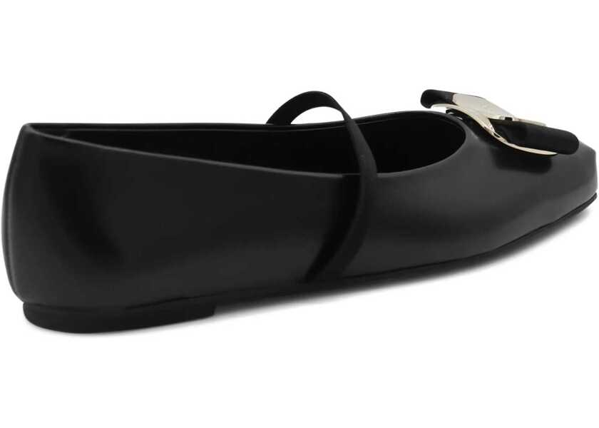 Balerini Ferragamo Ballerina Zina BLACK Femei (BM 18271870) 3