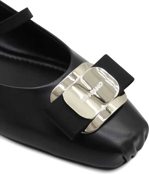 Balerini Ferragamo Ballerina Zina BLACK Femei (BM 18271870) 4