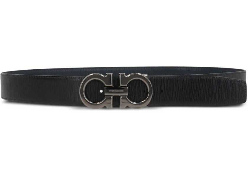 Curele Ferragamo Cintura Reversibile Gancini BLUE Barbati (BM 18271903) 4