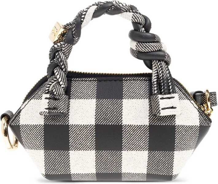 Genti de mana Ganni Bou Nano Vichy Bag BLACK Femei (BM 18271915) 2