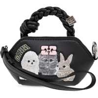 Genti de mana Ganni Bou Nano "Animals" Bag