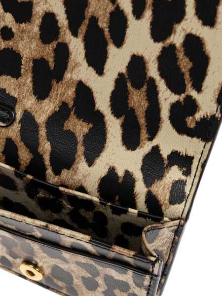 Portofele Ganni Bou Card Holder With Animal Motif ANIMALIER Femei (BM 18271951) 4