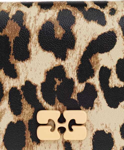 Portofele Ganni Bou Card Holder With Animal Motif ANIMALIER Femei (BM 18271951) 5