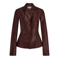 Geci Salvatore Ferragamo Leather Outerwears Femei