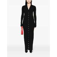 Pulovere Dama - Cardigane THE ATTICO The Attico Long Knitted Cardigan Black Femei (BM 18273102) - B-mall.ro