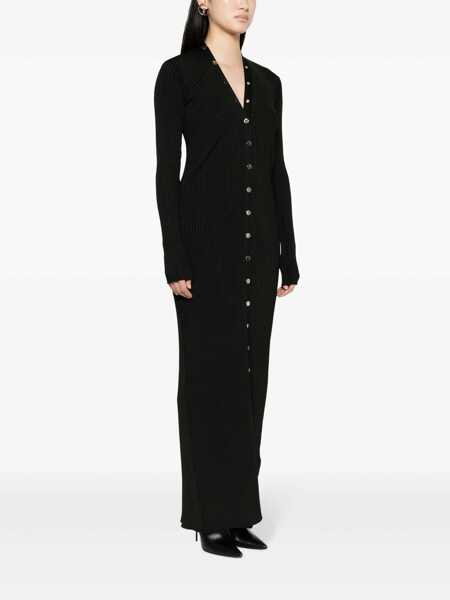 Cardigane THE ATTICO The Attico Long Knitted Cardigan Black Femei (BM 18273102) 3