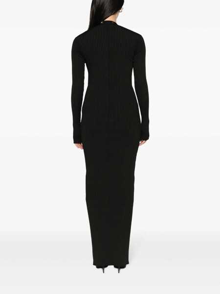 Cardigane THE ATTICO The Attico Long Knitted Cardigan Black Femei (BM 18273105) 4