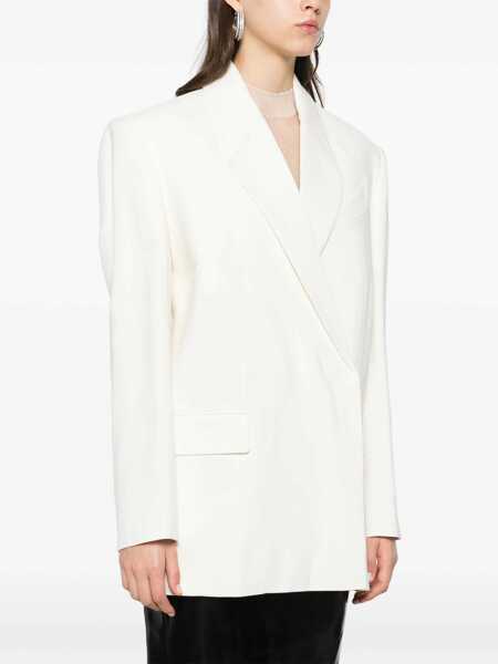 Sacouri MUGLER Mugler Double-Breasted Jacket WHITE Femei (BM 18273165) 3