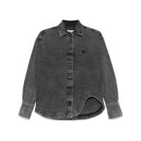 Geci The Attico Washed Denim Bomber Clothing Femei
