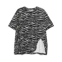 Tricouri The Attico Zebra Print Light Jersey T-Shirt Clothing Femei