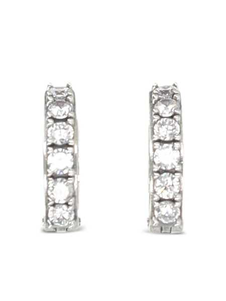 Cercei Emanuele Bicocchi Emanuele Bicocchi Crystal Hoop Earrings CLEAR Femei (BM 18273285) 2